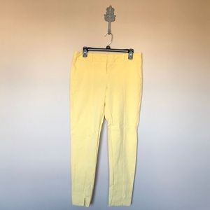 Yellow straight leg pants
